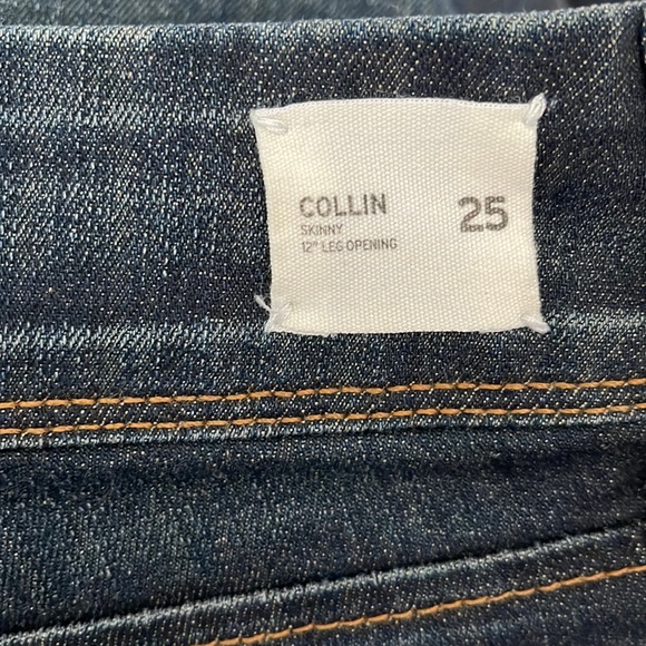 Hudson Jeans Collin Skinny Jeans in Dark Indigo Blue Size 25 - Picture 4 of 7